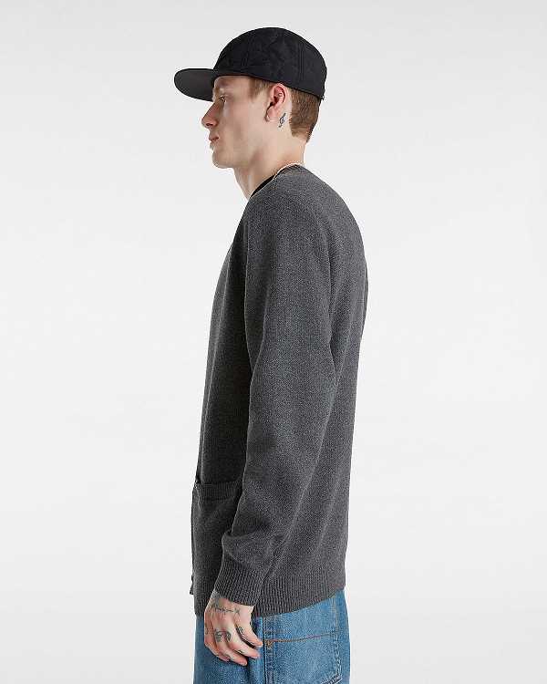 Men Vans Emmett Cardigan Grey Malaysia | VN0941276