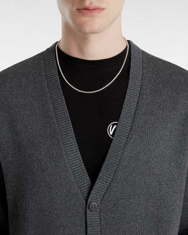 Men Vans Emmett Cardigan Grey Malaysia | VN0941276
