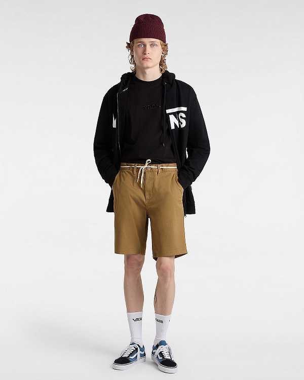 Men Vans Essential Loose T Shirts Black Malaysia | VN7814259