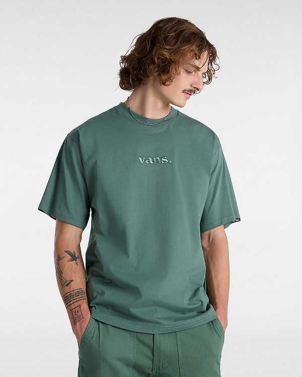 Men Vans Essential Loose T Shirts Green Malaysia | VN6792184