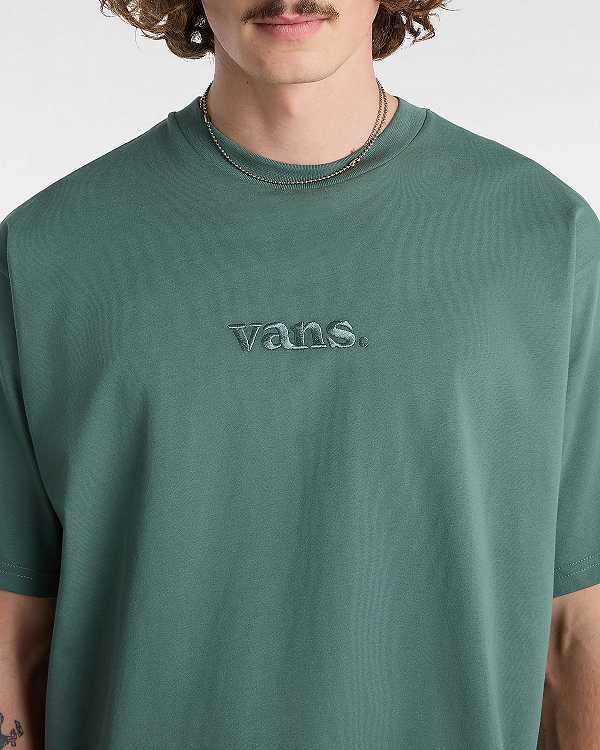 Men Vans Essential Loose T Shirts Green Malaysia | VN6792184