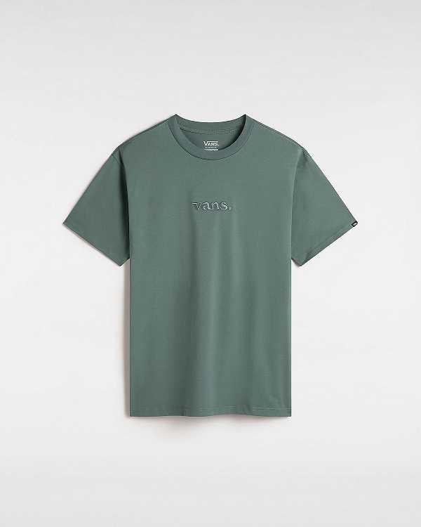 Men Vans Essential Loose T Shirts Green Malaysia | VN6792184