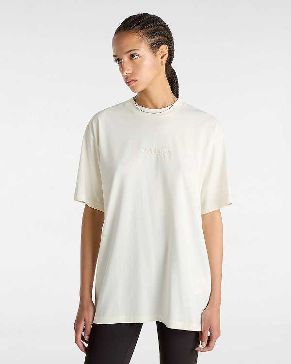 Men Vans Essential Loose T Shirts White Malaysia | VN3658470