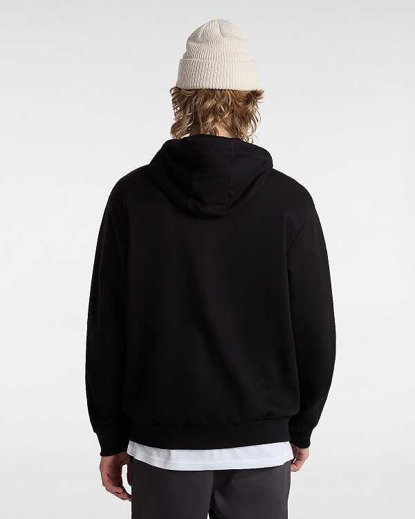 Men Vans Essential Relaxed Hoodie Black Malaysia | VN1703469