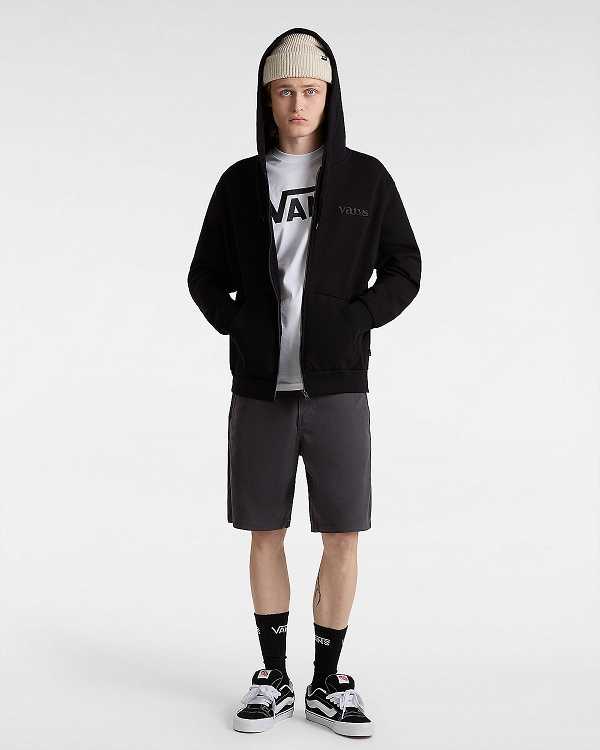 Men Vans Essential Relaxed Hoodie Black Malaysia | VN1703469
