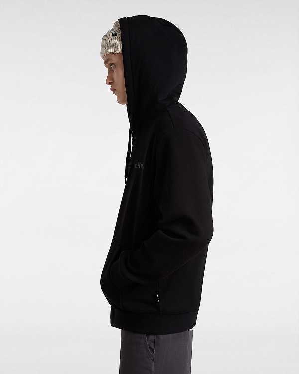 Men Vans Essential Relaxed Hoodie Black Malaysia | VN1703469