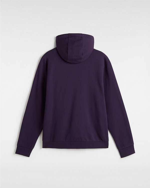 Men Vans Essential Relaxed Hoodie Purple Malaysia | VN7652109