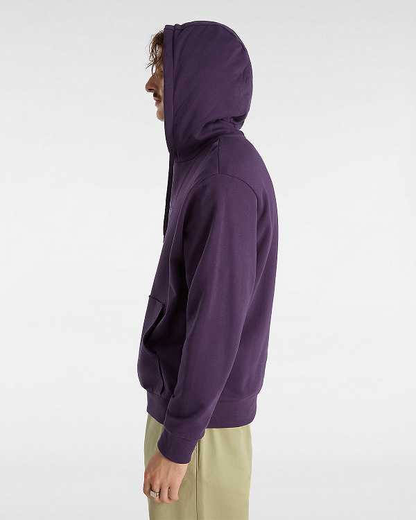 Men Vans Essential Relaxed Hoodie Purple Malaysia | VN7652109