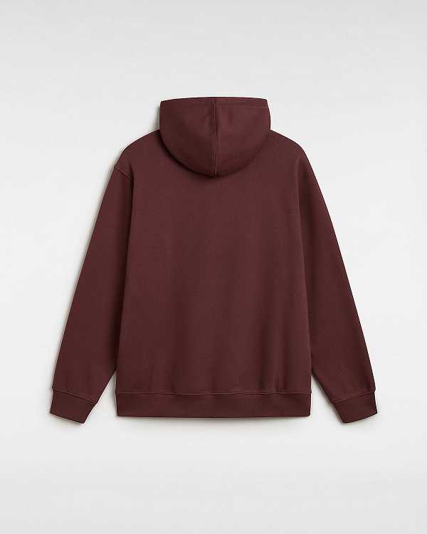 Men Vans Extra Strength Loose Hoodie Brown Malaysia | VN2089573