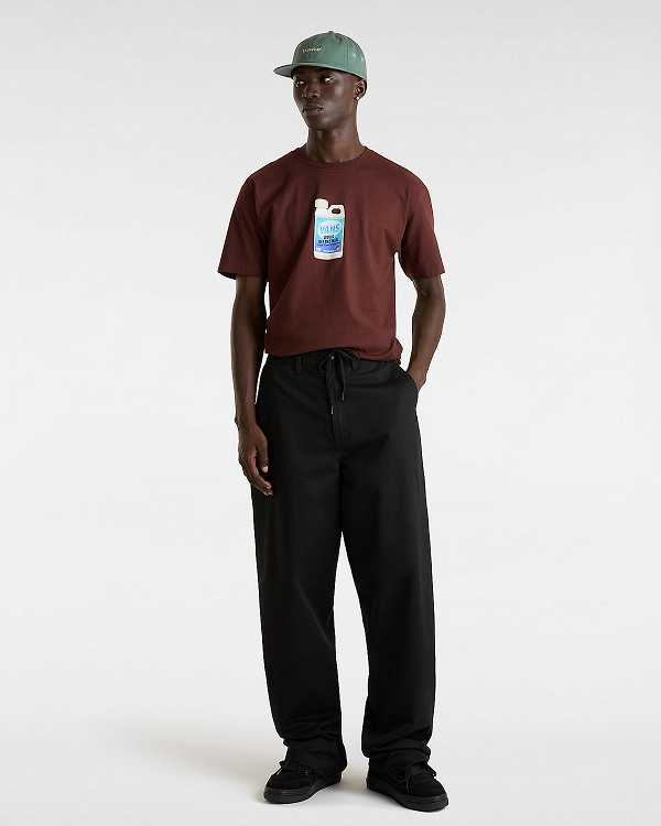 Men Vans Extra Strength T Shirts Brown Malaysia | VN5480132