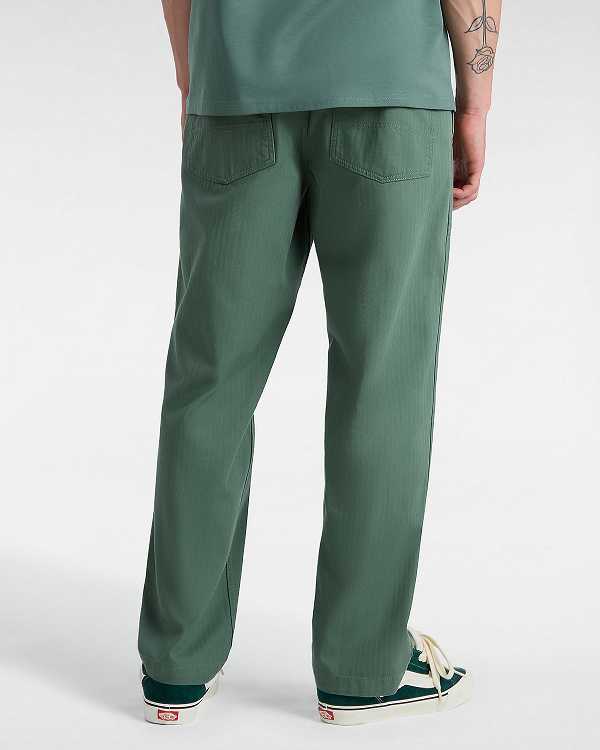 Men Vans Fatigue Loose Tapered Pants Green Malaysia | VN2109745