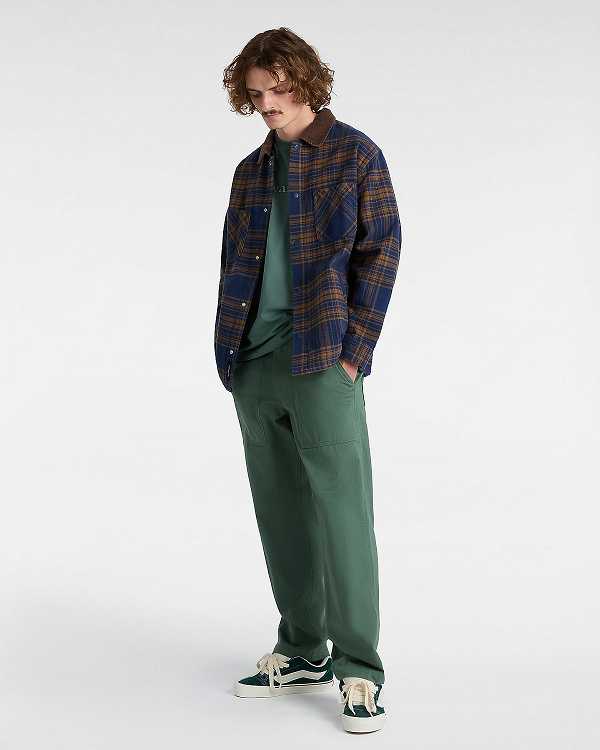 Men Vans Fatigue Loose Tapered Pants Green Malaysia | VN2109745
