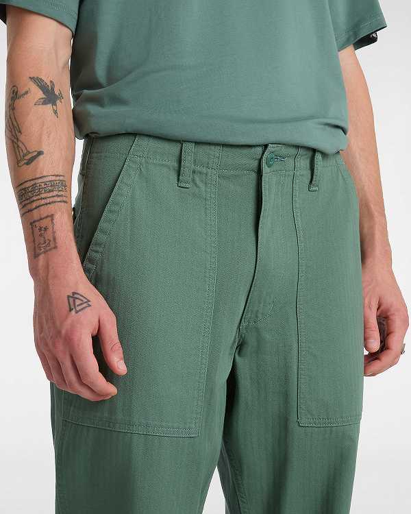 Men Vans Fatigue Loose Tapered Pants Green Malaysia | VN2109745