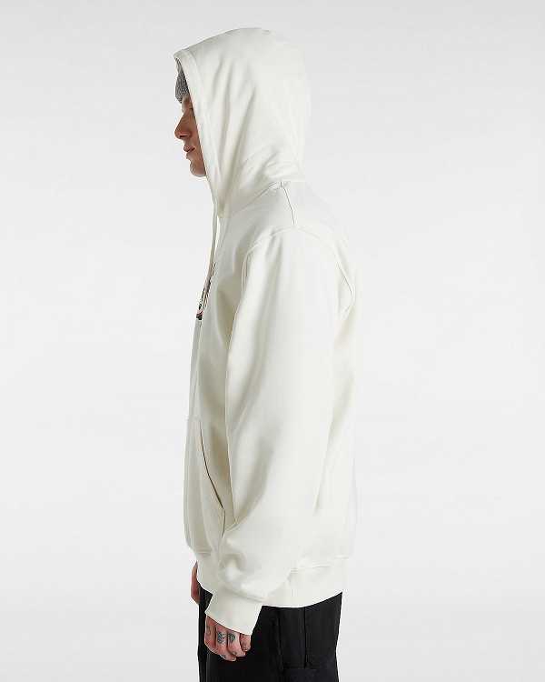 Men Vans Fish loose Hoodie White Malaysia | VN8290465