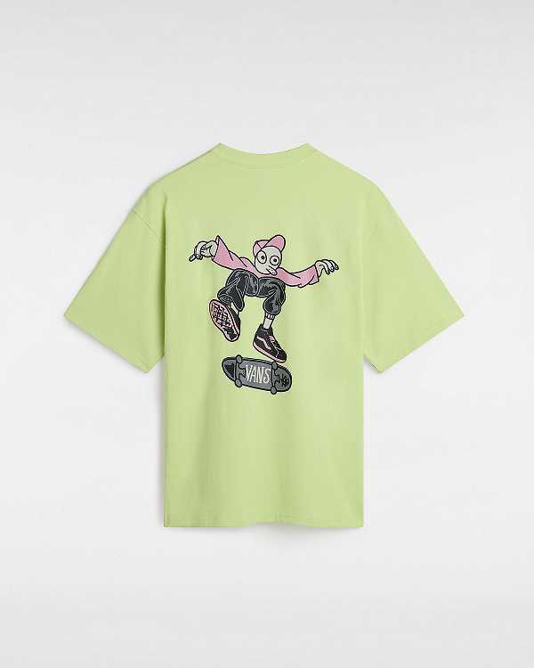 Men Vans Flipside Loose T Shirts Yellow Malaysia | VN9341758