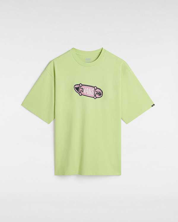 Men Vans Flipside Loose T Shirts Yellow Malaysia | VN9341758