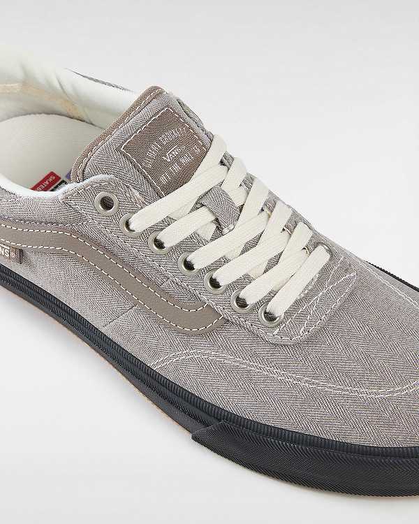 Men Vans Gilbert Crockett Herringbone Skate Shoes Grey Malaysia | VN2157643
