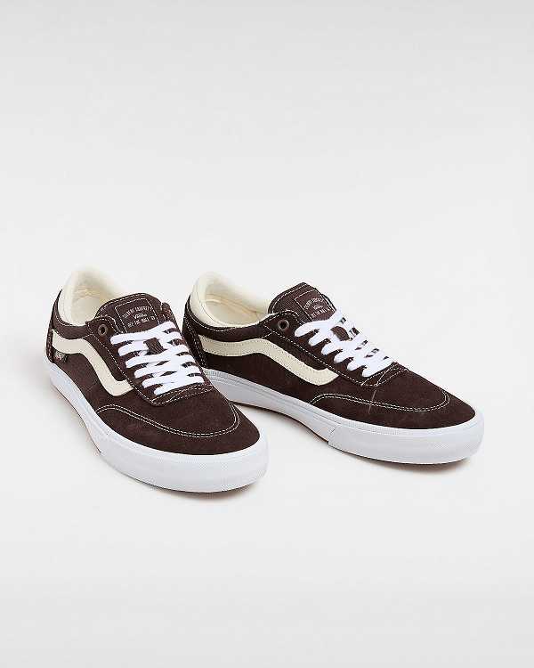 Men Vans Gilbert Crockett Skate Shoes Brown Malaysia | VN5432907