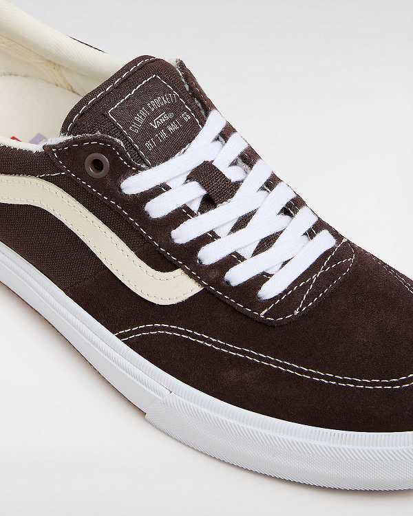 Men Vans Gilbert Crockett Skate Shoes Brown Malaysia | VN5432907