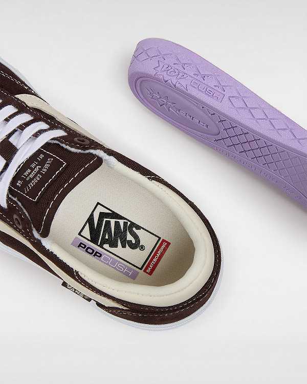 Men Vans Gilbert Crockett Skate Shoes Brown Malaysia | VN5432907