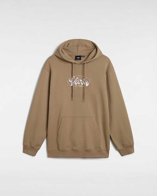 Men Vans Global Line Loose Hoodie Beige Malaysia | VN7864205