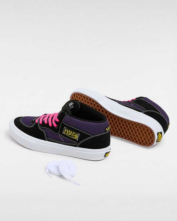 Men Vans Half Cab Skate Shoes Black Malaysia | VN2164035