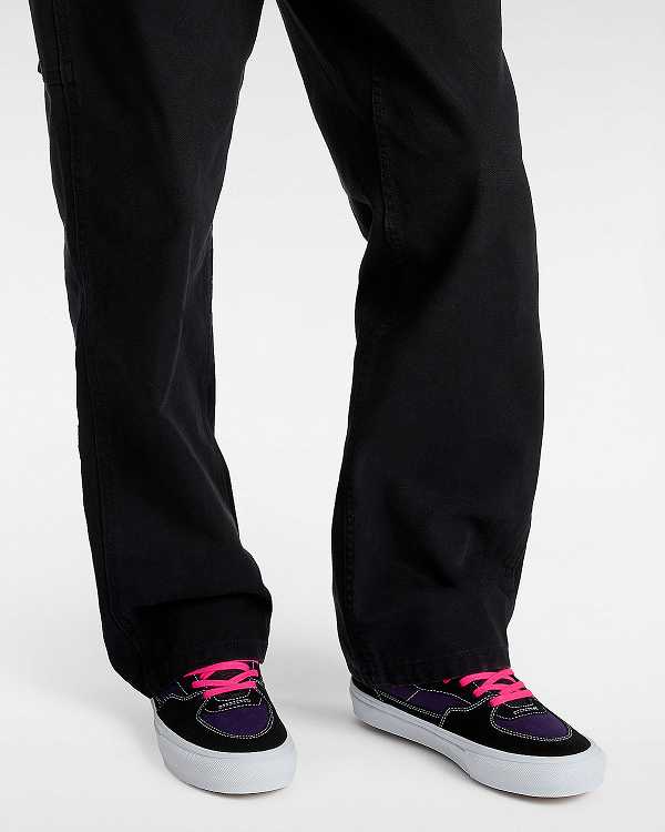 Men Vans Half Cab Skate Shoes Black Malaysia | VN2164035