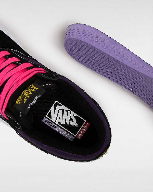 Men Vans Half Cab Skate Shoes Black Malaysia | VN2164035