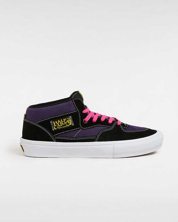 Men Vans Half Cab Skate Shoes Black Malaysia | VN2164035