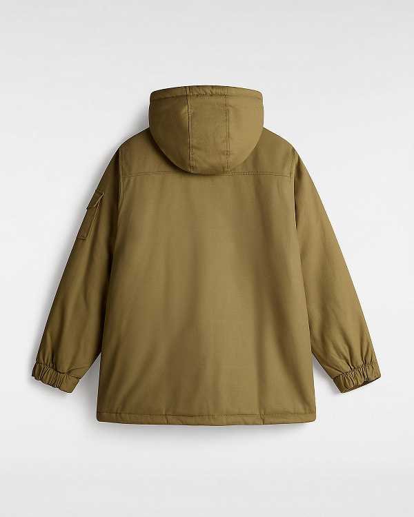 Men Vans Henrique Parka Jacket Brown Malaysia | VN5180976