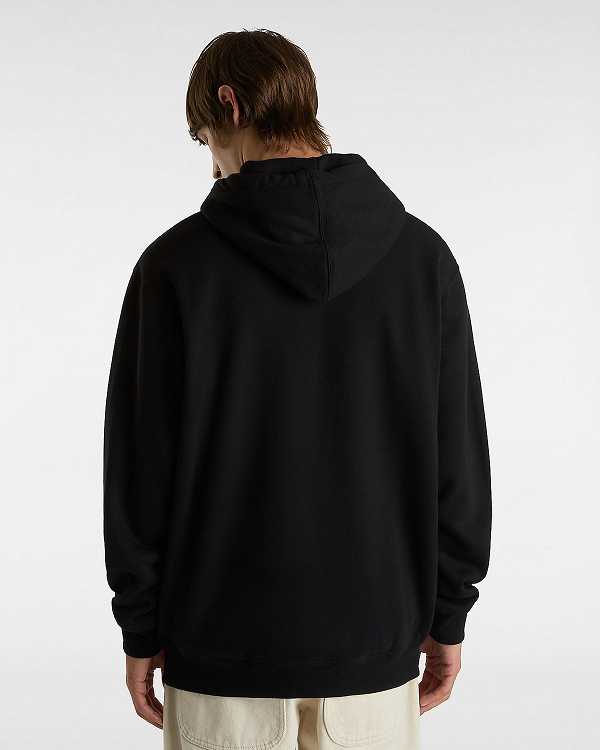 Men Vans Hi Stretch Hoodie Black Malaysia | VN8521706