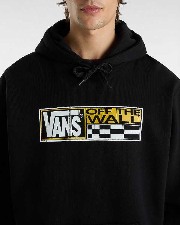 Men Vans Hi Stretch Hoodie Black Malaysia | VN8521706