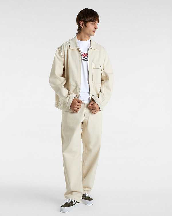 Men Vans Hi Stretch Long Sleeve T Shirts White Malaysia | VN8147506