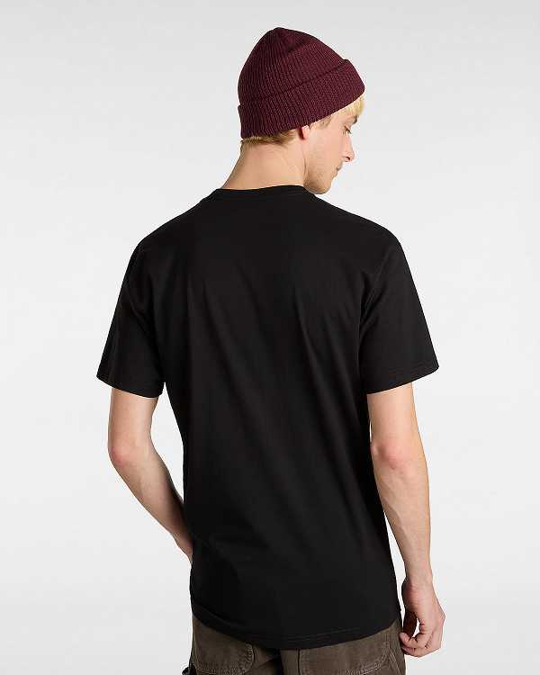 Men Vans Hi Stretch T Shirts Black Malaysia | VN0813652