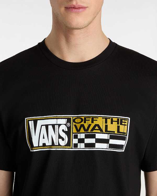 Men Vans Hi Stretch T Shirts Black Malaysia | VN0813652