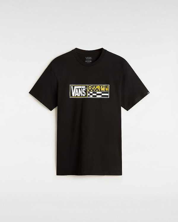 Men Vans Hi Stretch T Shirts Black Malaysia | VN0813652