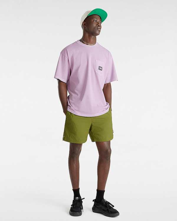 Men Vans Hyper Patch Pocket T Shirts Purple Malaysia | VN2410653
