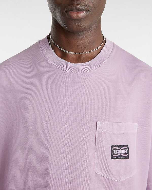 Men Vans Hyper Patch Pocket T Shirts Purple Malaysia | VN2410653