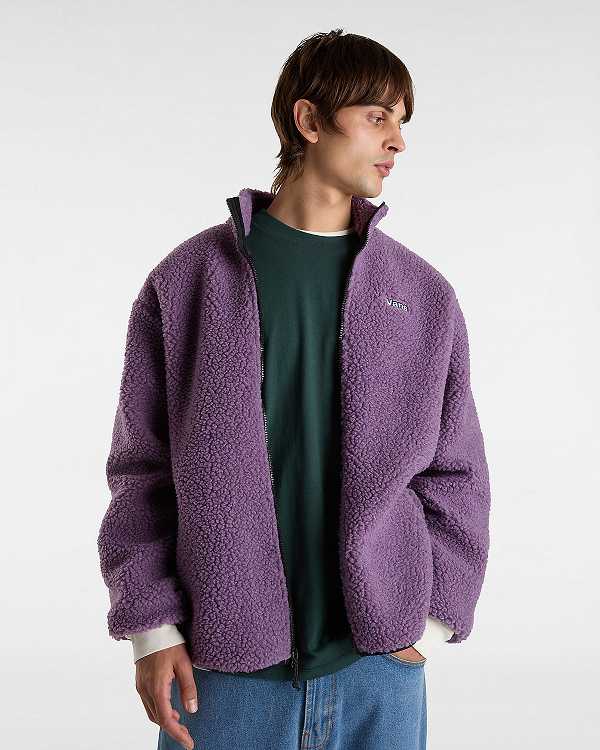 Men Vans Jazzy Full Zip Jacket Purple Malaysia | VN3798524