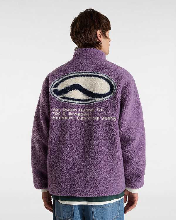 Men Vans Jazzy Full Zip Jacket Purple Malaysia | VN3798524