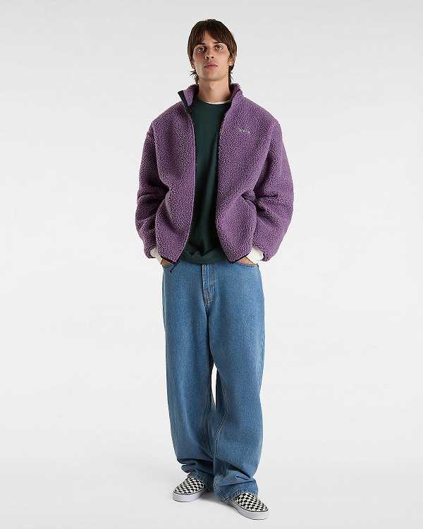 Men Vans Jazzy Full Zip Jacket Purple Malaysia | VN3798524