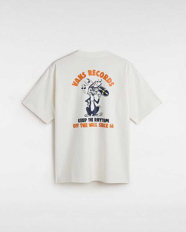 Men Vans Keep the Rhythm Loose T Shirts White Malaysia | VN1348506