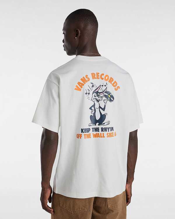 Men Vans Keep the Rhythm Loose T Shirts White Malaysia | VN1348506