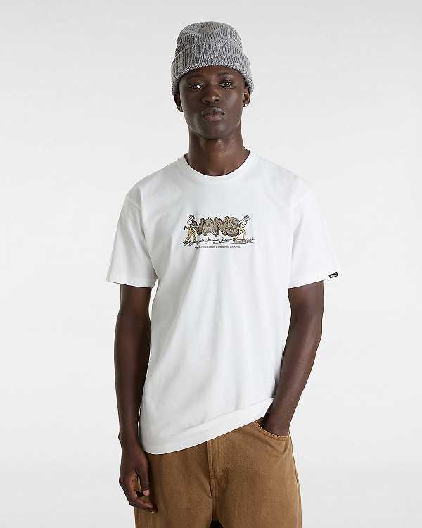 Men Vans Last Remains T Shirts White Malaysia | VN7902164