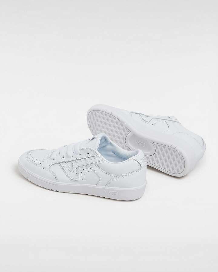 Men Vans Leather Lowland Comfycush Sneakers White Malaysia | VN0357468