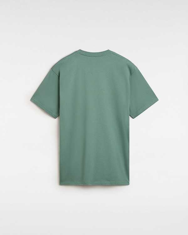 Men Vans Left Chest Logo T Shirts Green Malaysia | VN4150937