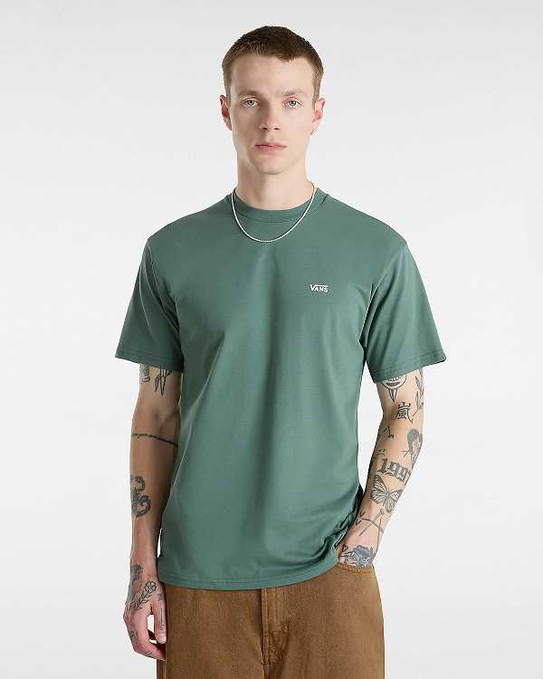 Men Vans Left Chest Logo T Shirts Green Malaysia | VN4150937