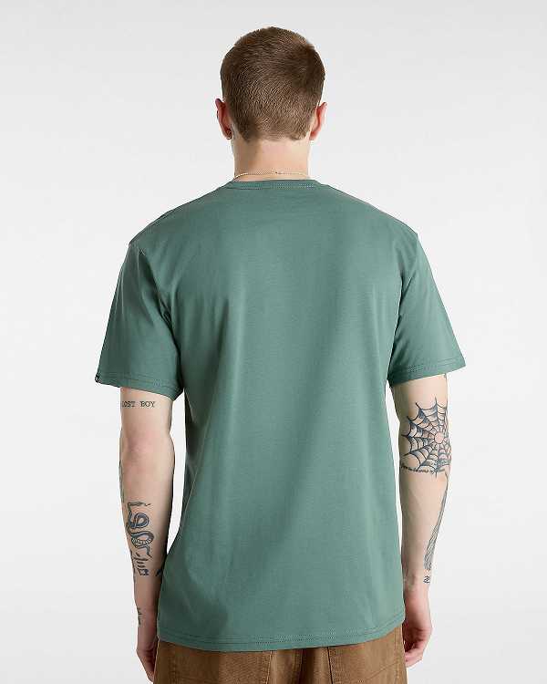 Men Vans Left Chest Logo T Shirts Green Malaysia | VN4150937