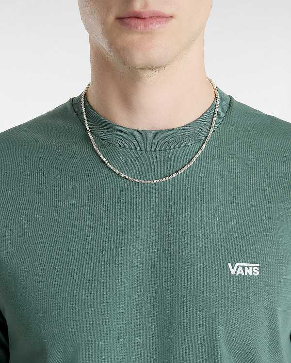 Men Vans Left Chest Logo T Shirts Green Malaysia | VN4150937
