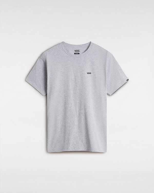 Men Vans Left Chest Logo T Shirts Grey Malaysia | VN4835107